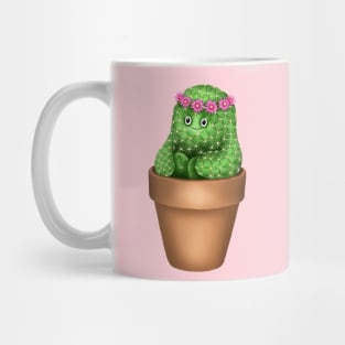 Cute Cactus (Pink Background) Mug